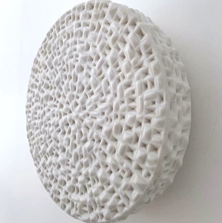 Grande applique murale en opaline ou plafonnier