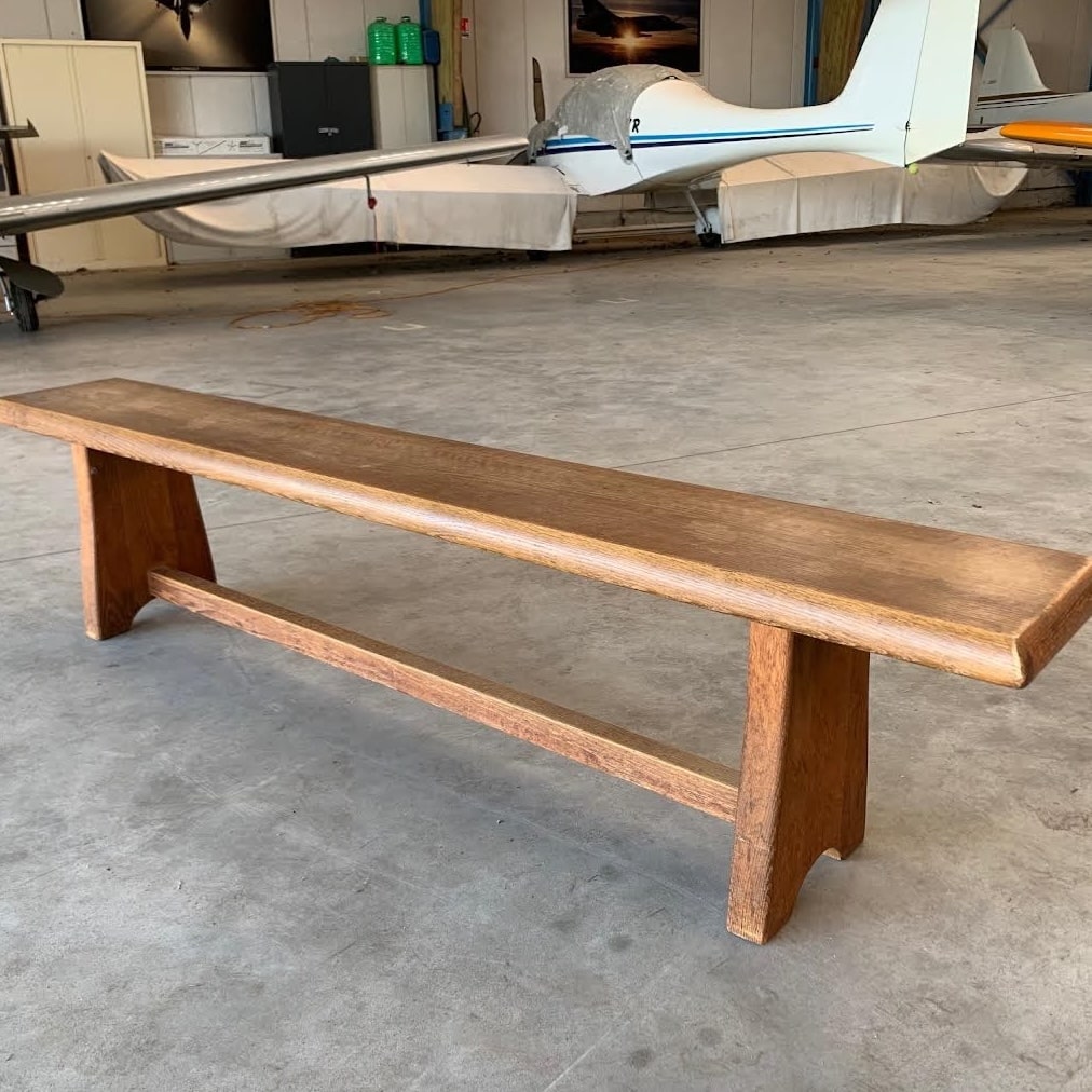 Banc campagnard en chêne