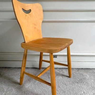 Chaise brutaliste vintage