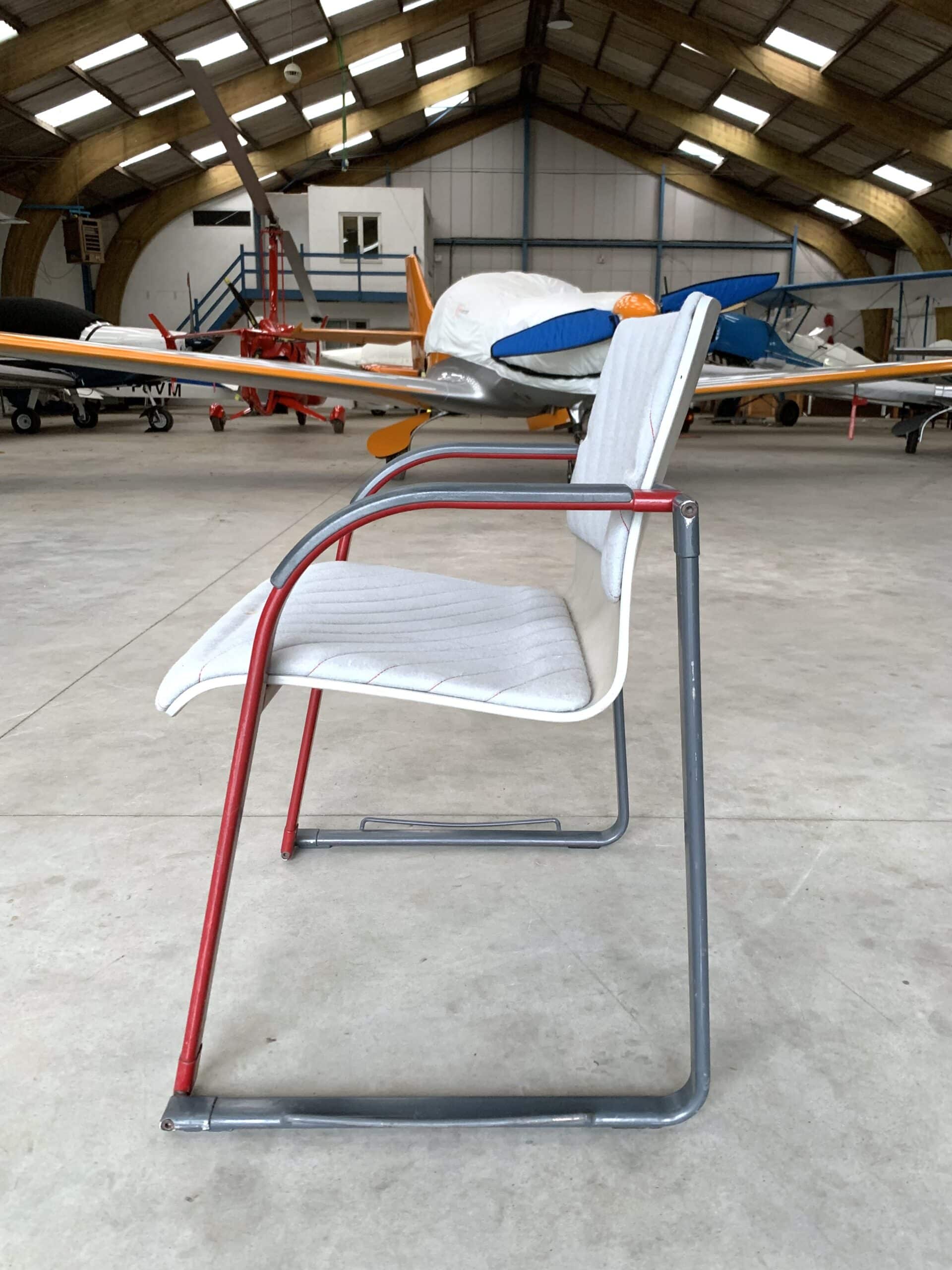 Chaises de bureau vintage de côté