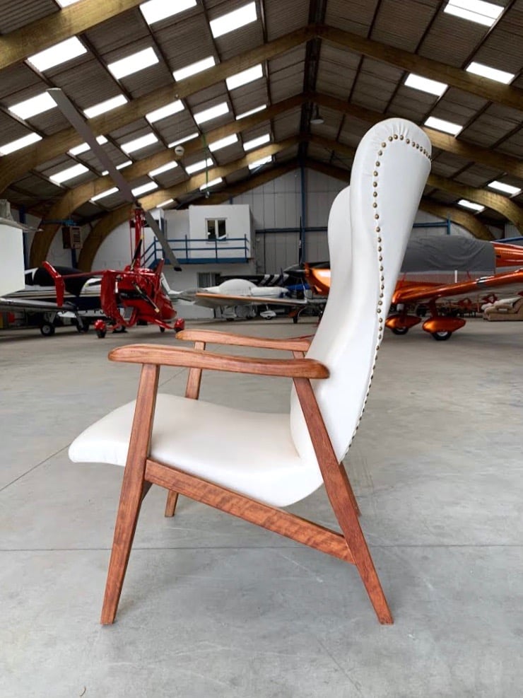 Fauteuil style scandinave de côté