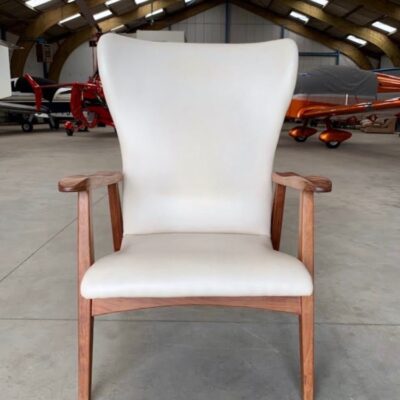 Fauteuil style scandinave de face