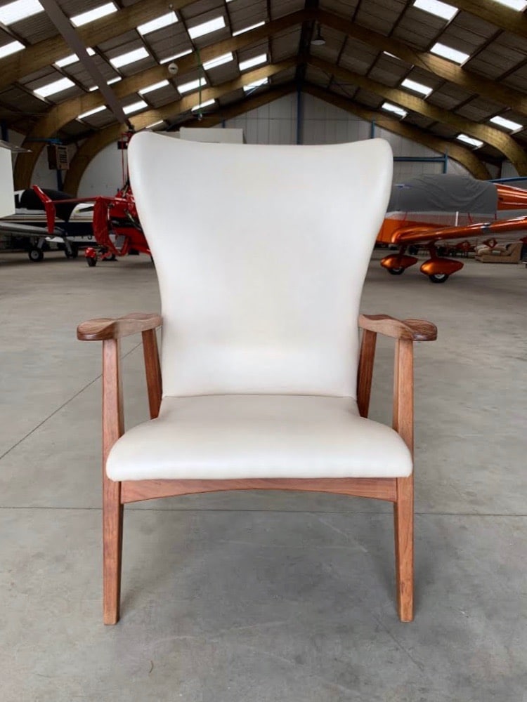 Fauteuil style scandinave de face
