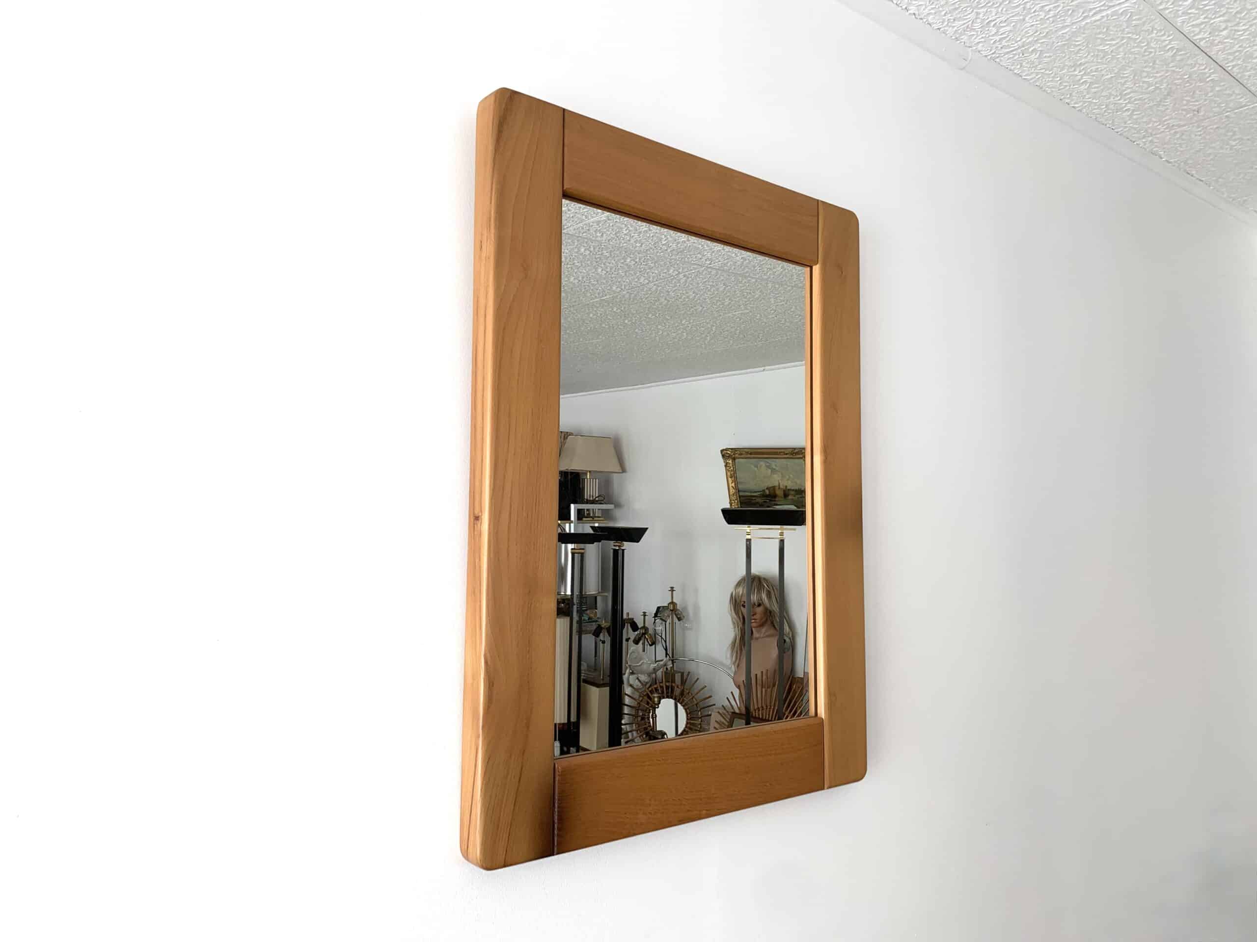 Miroir en orme recatngulaire de côté