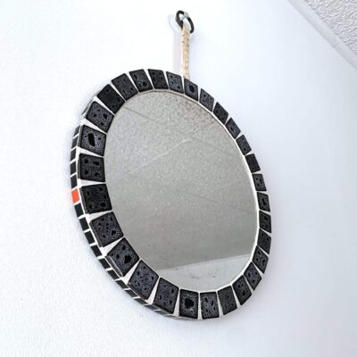 Miroir vintage en céramique autre angle