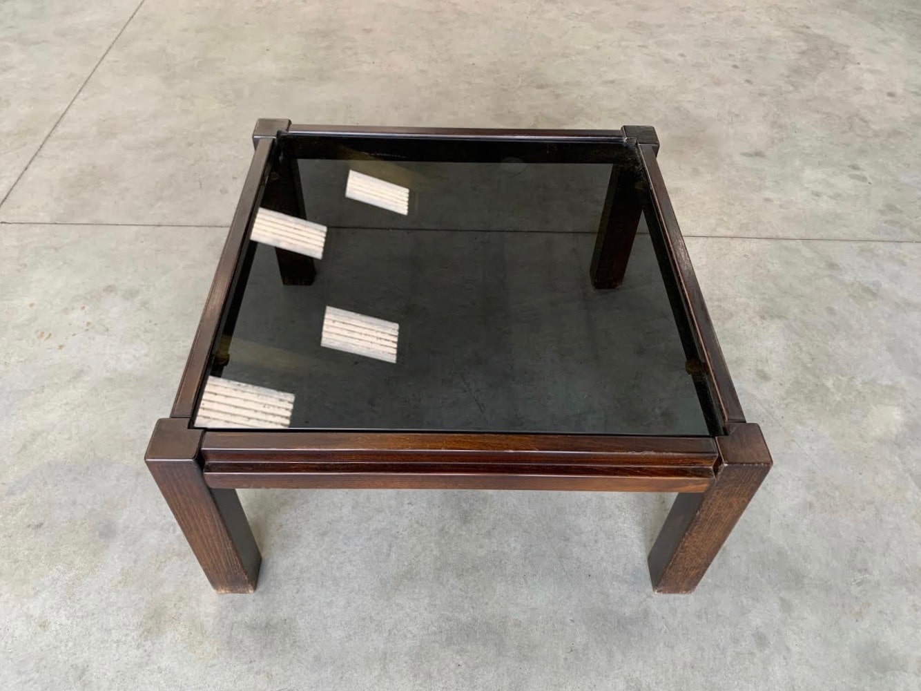 Table basse en chêne du dessus