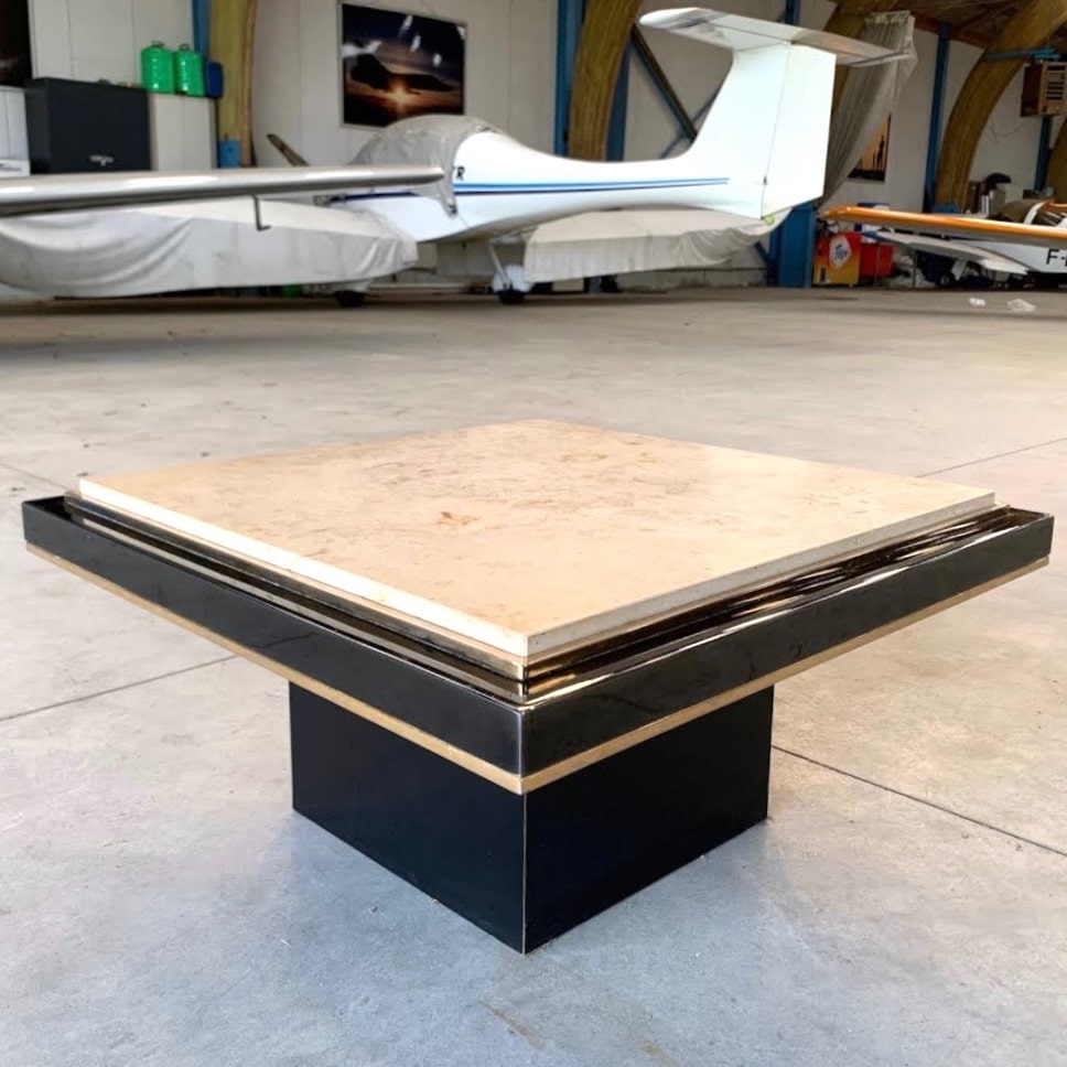 Table basse en travertin Belgochrom