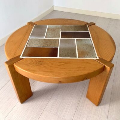 Table basse ronde vintage Regain