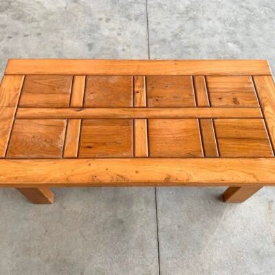 Table basse vintage en orme style maison regain