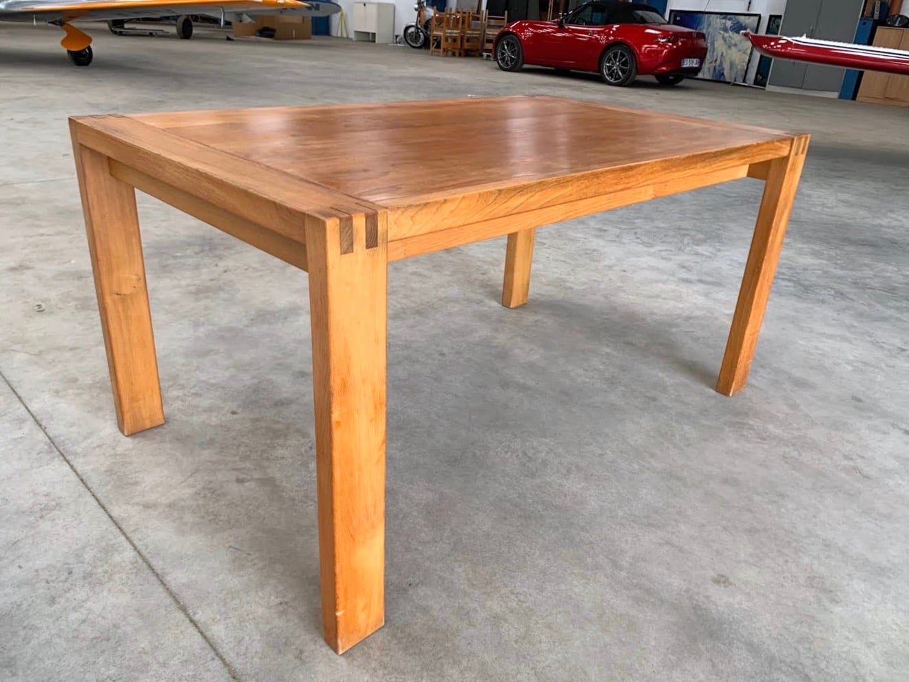 Table en orme massif autre angle