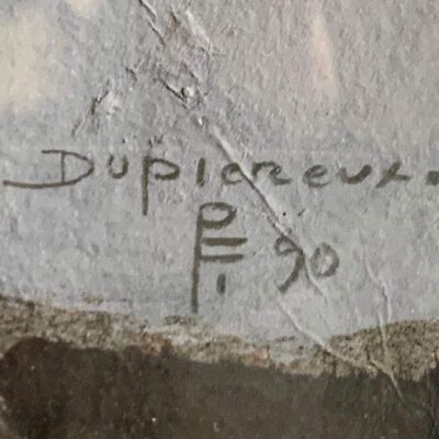 Tableau de dupiereux signature