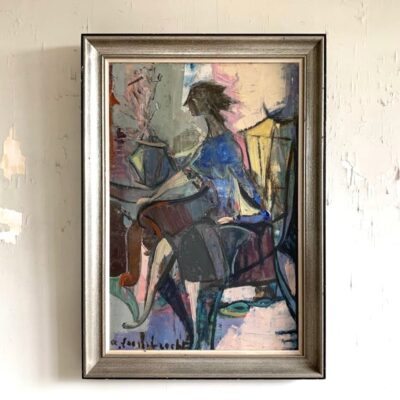 Tableau jeune fille 1950