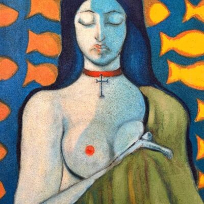 Tableau la femme du pêcheur recadré