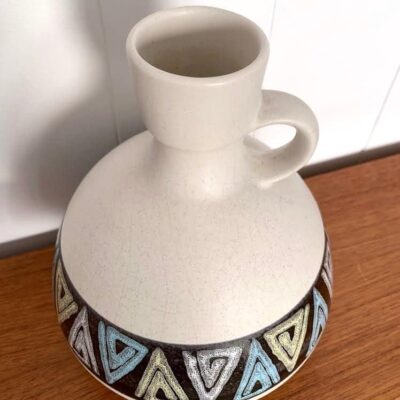 Vase vintage en céramique du dessus