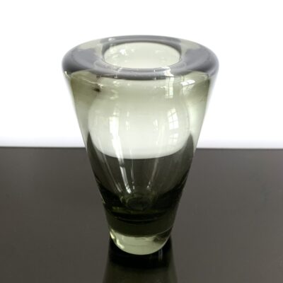 Vase vintage en verre soufflé