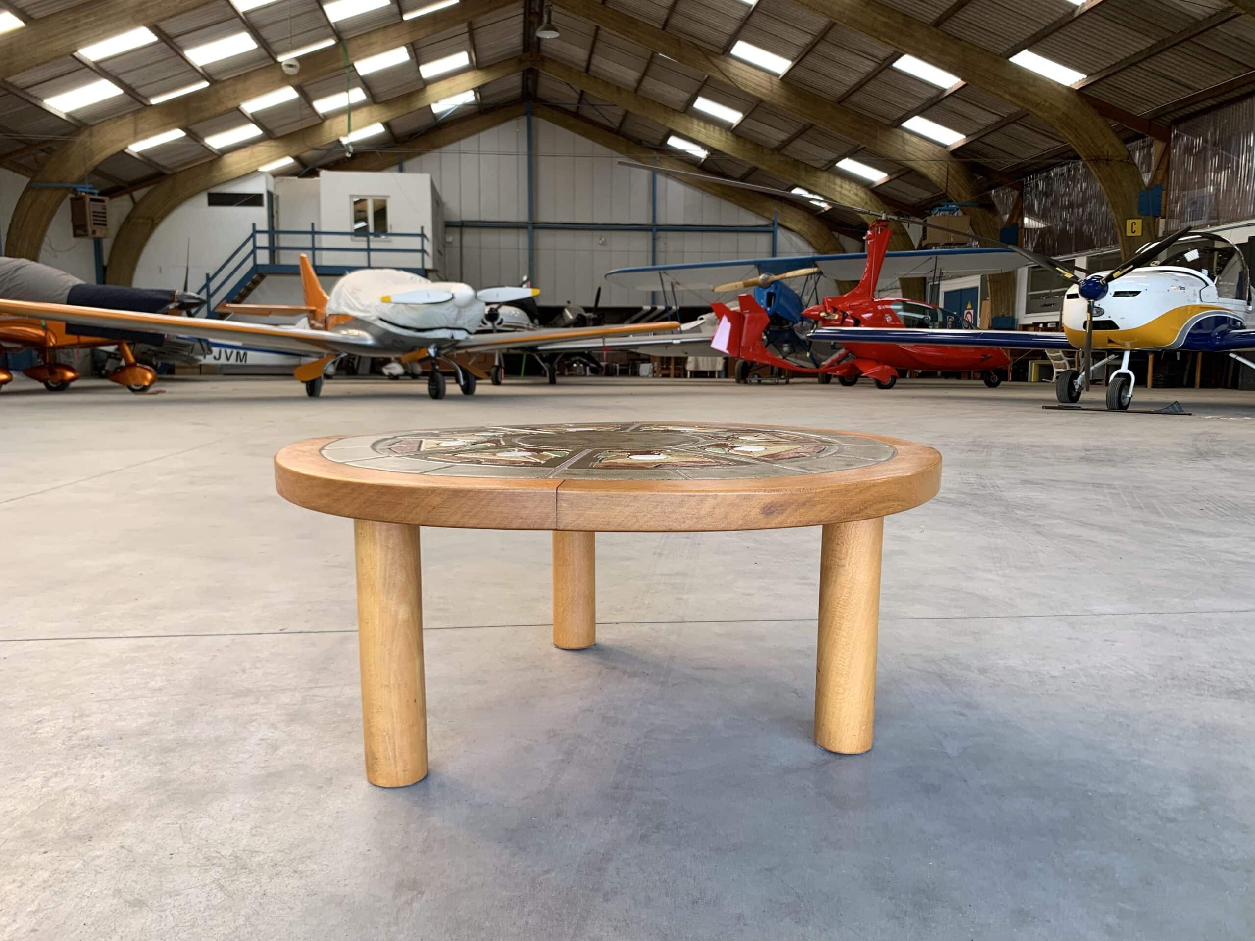 Table basse Corroyez vue profil