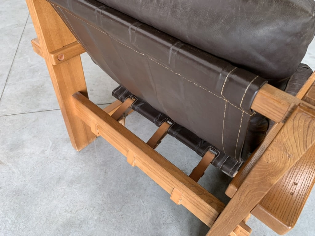 Fauteuil Sénac détail sangles
